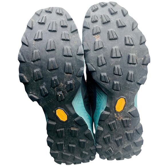 Scarpa Spin Ultra Shoes Men's size 11.5 Gray Turquoise - Picture 5 of 7
